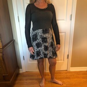 Black and White Couture Dress